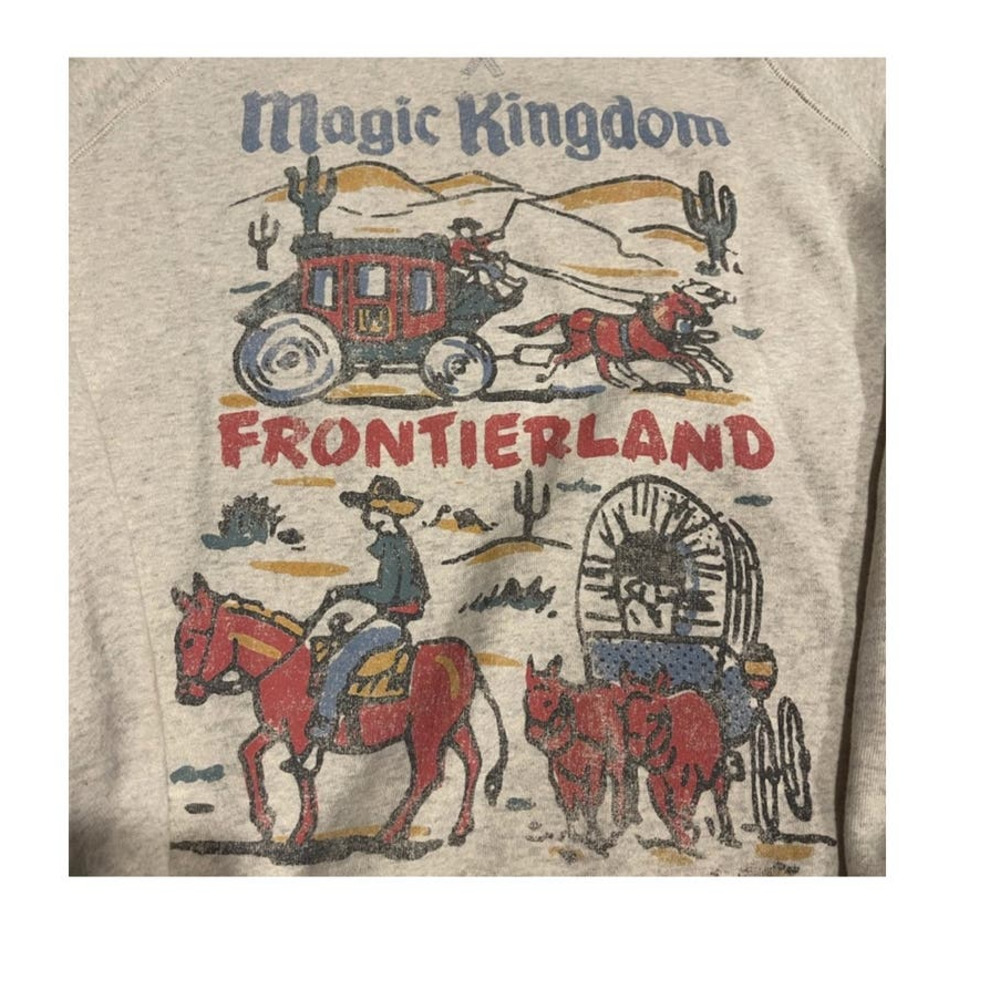 Disney x Junkfood  Frontierland Sweatshirt NWOT Sz Mens Small - Picture 3 of 4